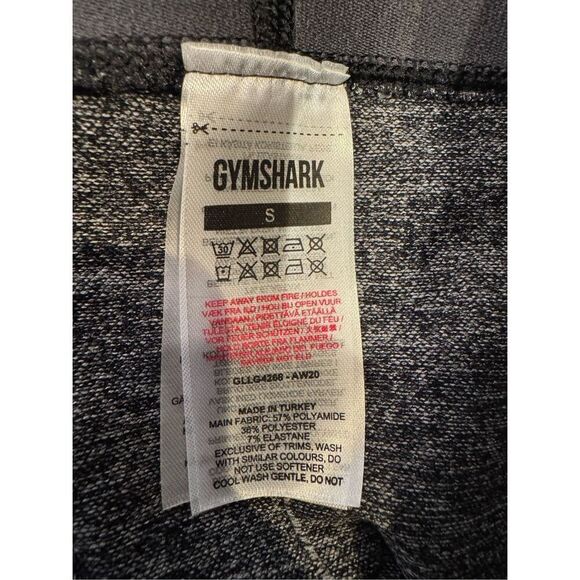 Gymshark NWT Low Rise Flex Legging in Black Marl/Charcoal Size Small - Picture 4 of 4